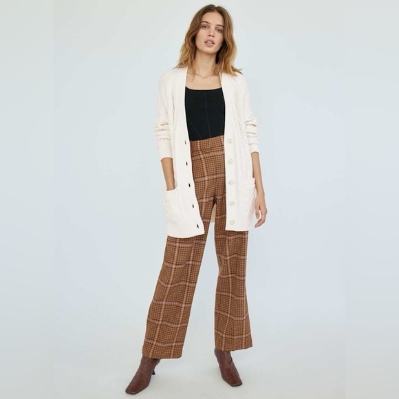 Aritzia Wilfred Cream Cable Knit Cardigan Women’s Size XS - Picture 4 of 11